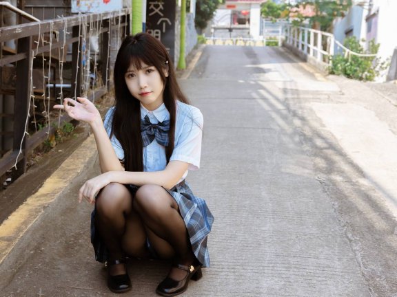 不呆猫 – 泳衣jk学妹(59P)