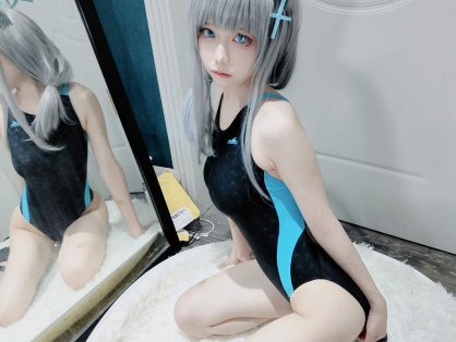 御子miko(miko3) 碧蓝档案 – 泳装白子(57P)