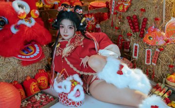 「yuuhui玉汇」绘画素材 – 醒狮少女(128P)