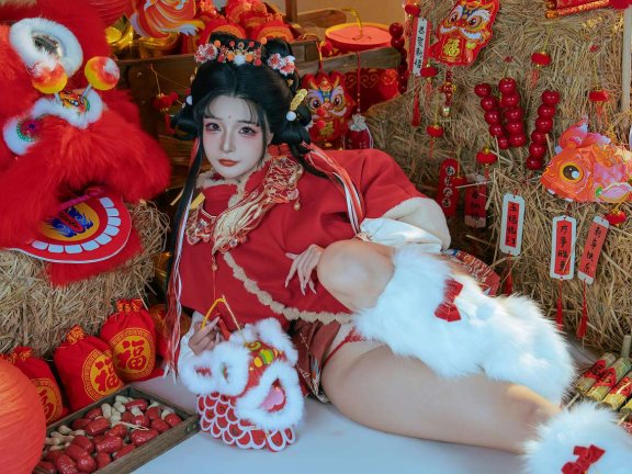 「yuuhui玉汇」绘画素材 – 醒狮少女(128P)